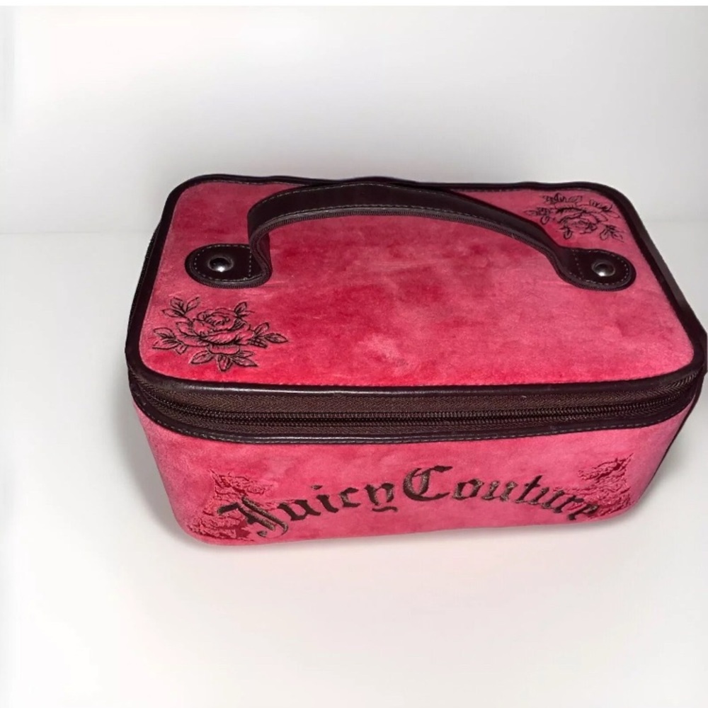 Juicy Couture Pink Velvet Cosmetic Bag